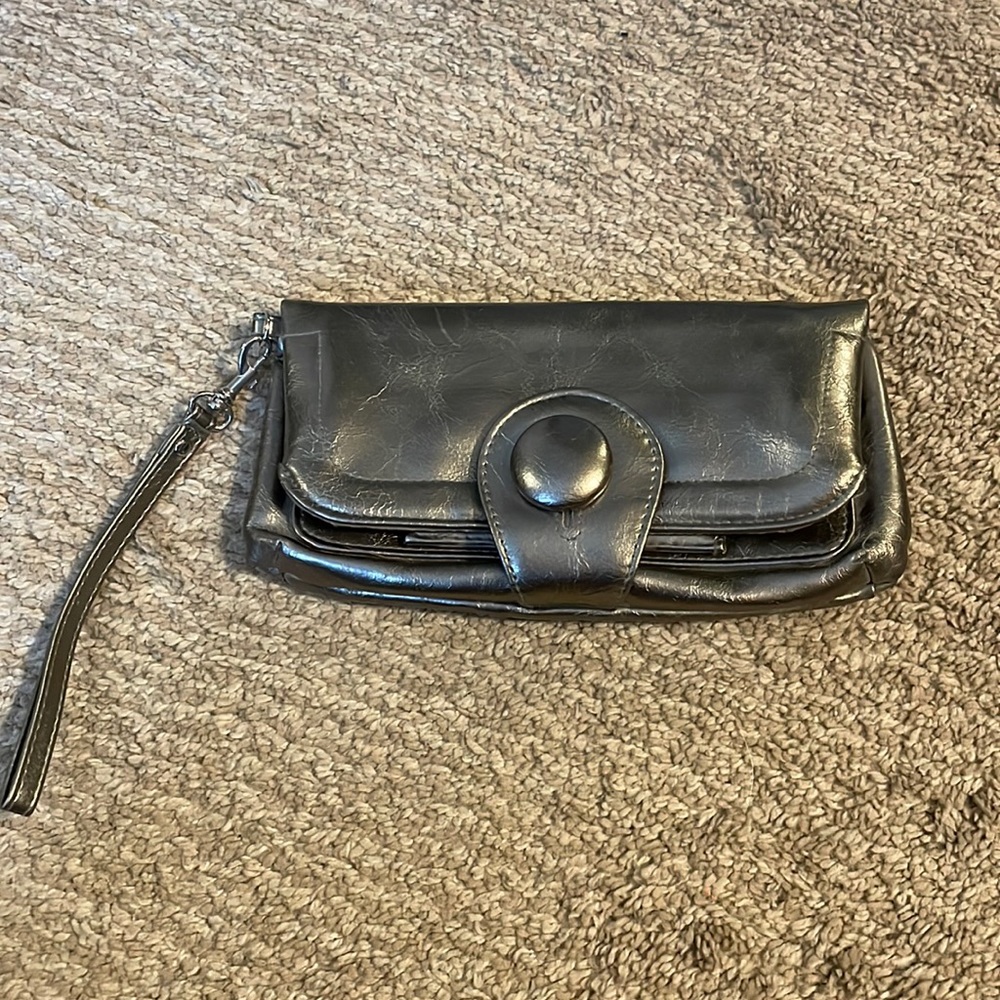 Silver Clutch Purse
